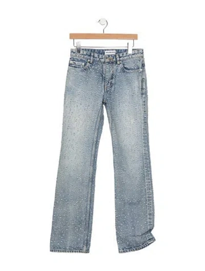 Pre-owned Balenciaga 2021 Straight Leg Jeans In Blue