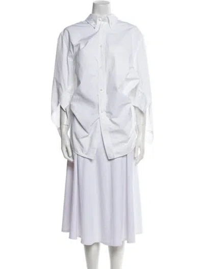 Pre-owned Balenciaga 2021 Three-quarter Sleeve Tunic In White