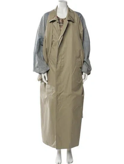 Pre-owned Balenciaga 2021 Trench Coat W/ Tags In Neutral