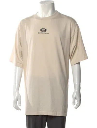 Pre-owned Balenciaga 2021 Unity Logo T-shirt In Neutral