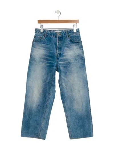 Pre-owned Balenciaga 2021 Wide Leg Jeans In Blue
