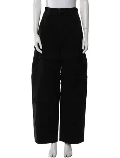 Pre-owned Balenciaga 2021 Wide Leg Pants In Black
