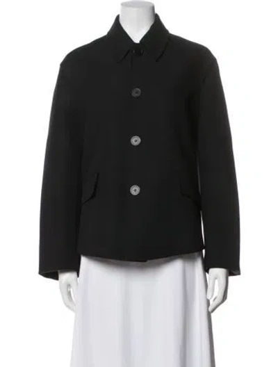 Pre-owned Balenciaga 2021 Wool Coat In Black
