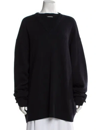 Pre-owned Balenciaga 2021 Wool Sweater In Gray