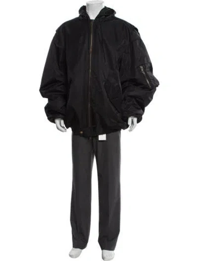 Pre-owned Balenciaga 2022 '3b Logo' Parka In Gray