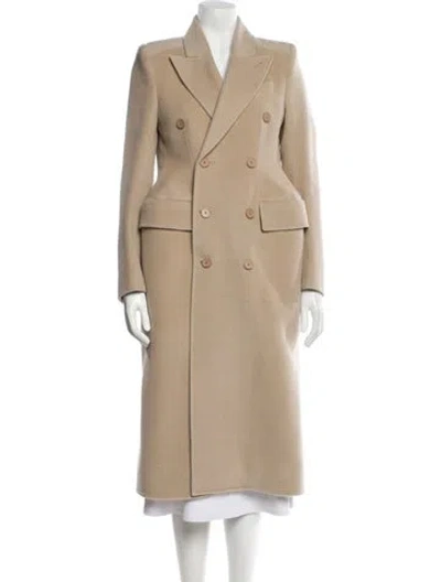 Pre-owned Balenciaga 2022 Alpaca Trench Coat W/ Tags In Neutral