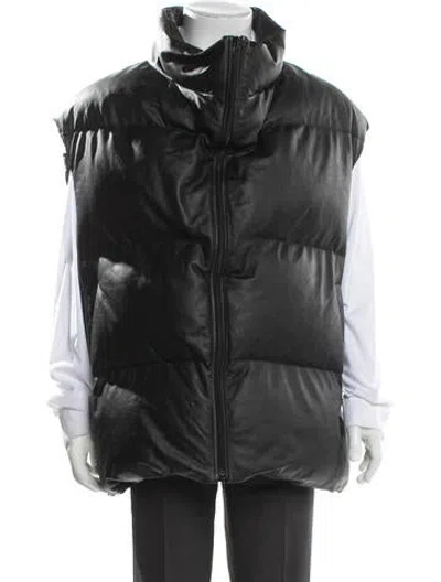 Pre-owned Balenciaga 2022 Calf Leather Vest In Gray