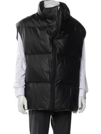 Pre-owned Balenciaga 2022 Calfskin Vest In Black