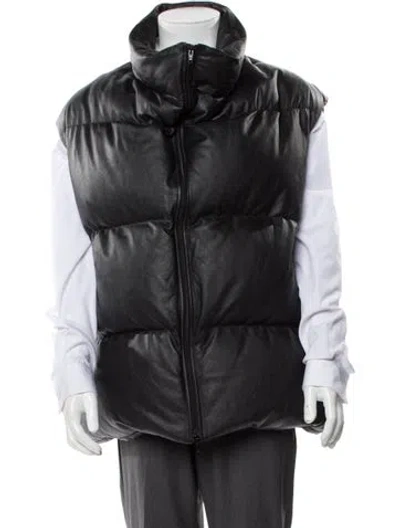 Pre-owned Balenciaga 2022 Calfskin Vest In Black