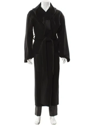 Pre-owned Balenciaga 2022 Cashmere Hooded Maxi Coat W/ Tags In Black