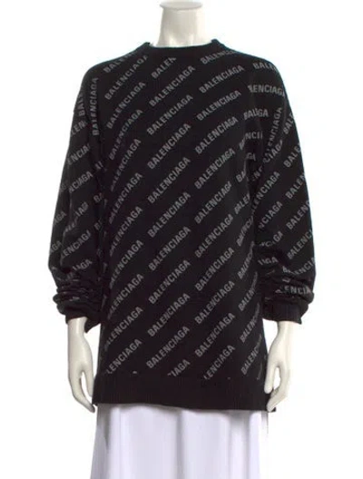 Pre-owned Balenciaga 2022 Cashmere Sweater In Black