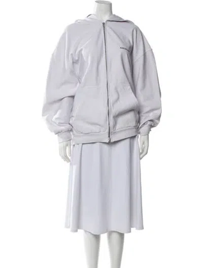 Pre-owned Balenciaga 2022 Crew Neck Sweater In White