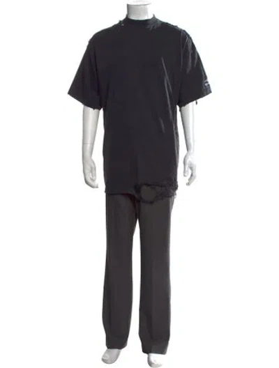 Pre-owned Balenciaga 2022 Crew Neck T-shirt In Black