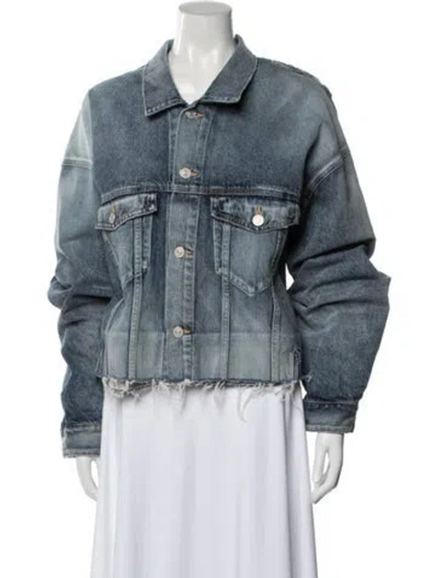 Pre-owned Balenciaga 2022 Denim Jacket In Blue
