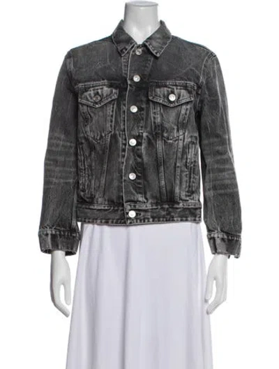 Pre-owned Balenciaga 2022 Denim Jacket In Grey