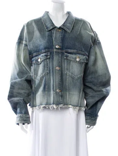 Pre-owned Balenciaga 2022 Denim Jacket W/ Tags In Blue
