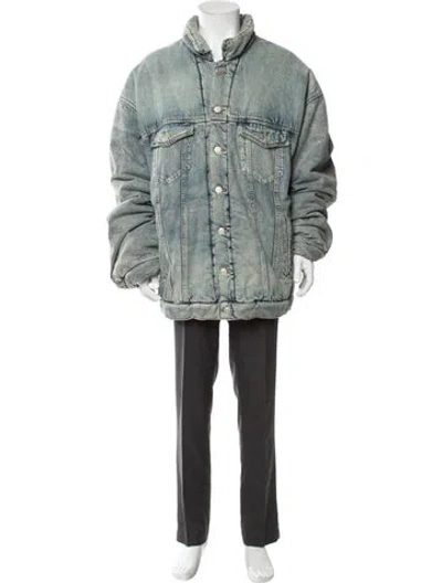 Pre-owned Balenciaga 2022 Denim Jacket W/ Tags In Blue