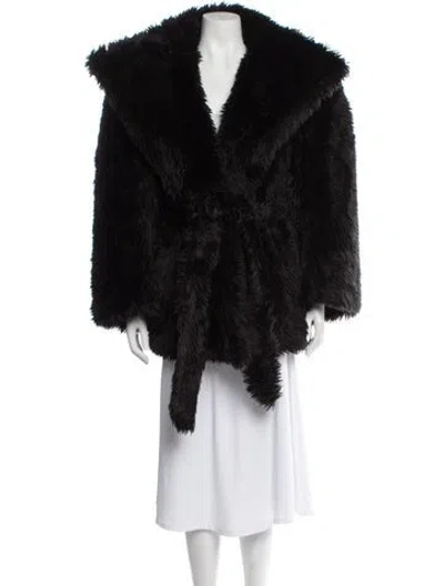Pre-owned Balenciaga 2022 Faux Fur Jacket W/ Tags In Black