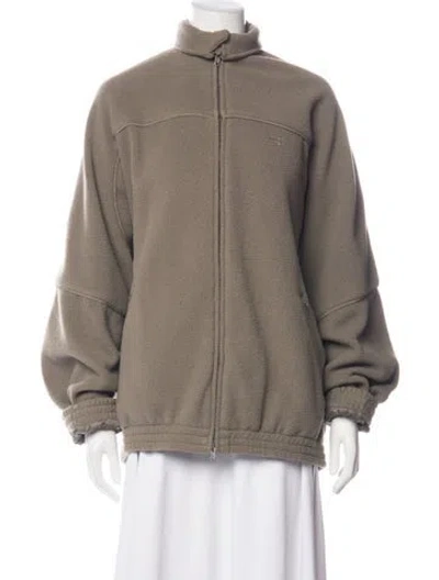 Pre-owned Balenciaga 2022 Fleece Jacket In Brown