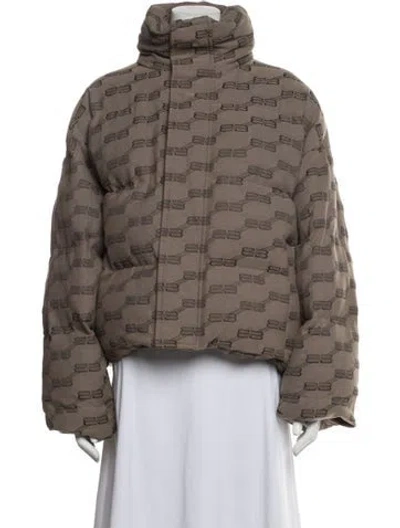 Pre-owned Balenciaga 2022 Graphic Print Jacket W/ Tags In Neutral
