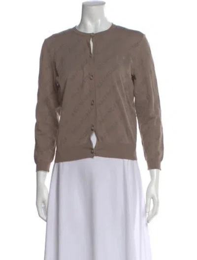 Pre-owned Balenciaga 2022 Graphic Print Sweater In Neutral