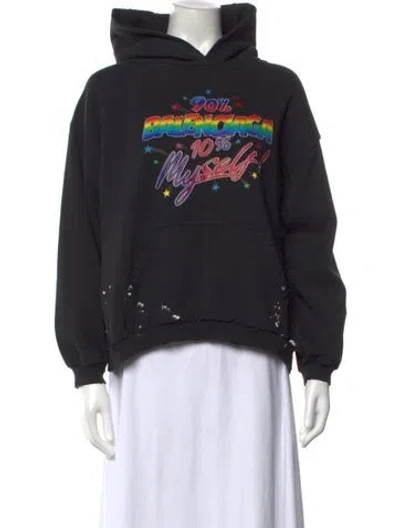 Pre-owned Balenciaga 2022 Graphic Print Sweater W/ Tags In Black