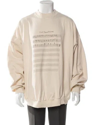 Pre-owned Balenciaga 2022 Graphic Print Sweatshirt In Neutral