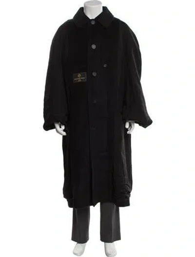 Pre-owned Balenciaga 2022 Inside Out Carcoat Trench Coat W/ Tags In Black