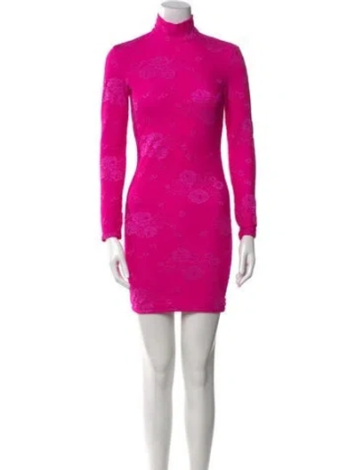 Pre-owned Balenciaga 2022 Mini Dress In Pink