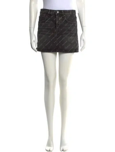 Pre-owned Balenciaga 2022 Mini Skirt In Black