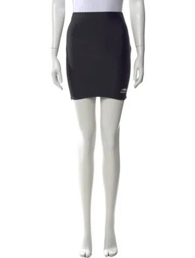 Pre-owned Balenciaga 2022 Mini Skirt In Black
