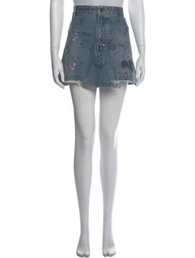 Pre-owned Balenciaga 2022 Mini Skirt In Blue