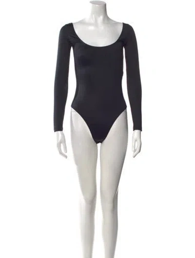 Pre-owned Balenciaga 2022 Nylon Bodysuit In Black