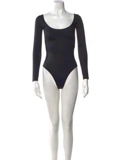 Pre-owned Balenciaga 2022 Nylon Bodysuit In Black