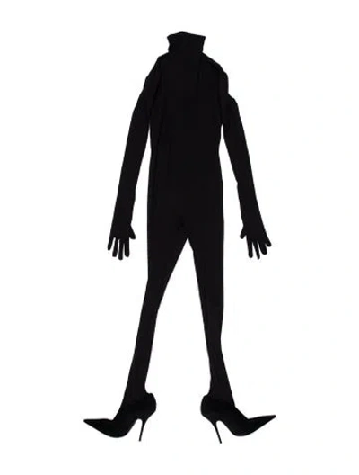 Pre-owned Balenciaga 2022 Nylon Jumpsuit In Black