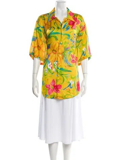 Pre-owned Balenciaga 2022 Printed Pajamas In Yellow
