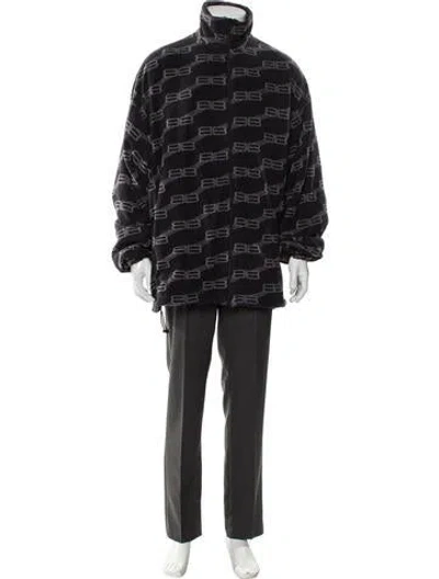 Pre-owned Balenciaga 2022 Printed Parka In Gray