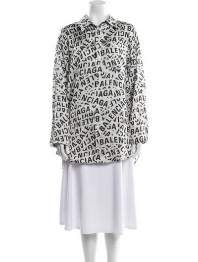 Pre-owned Balenciaga 2022 Printed Tunic In Multi