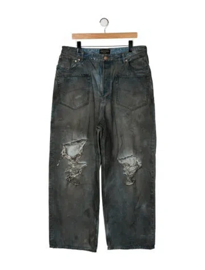 Pre-owned Balenciaga 2022 Relaxed Fit Jeans W/ Tags In Green