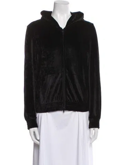 Pre-owned Balenciaga 2022 'rhinestone Logo' Sweatshirt In Black