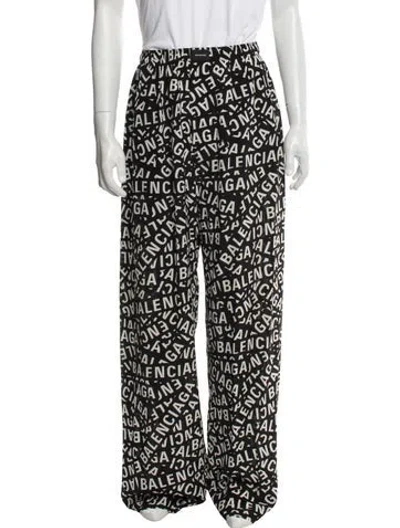 Pre-owned Balenciaga 2022 Silk Pajama Bottoms In Black
