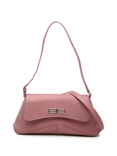 Pre-owned Balenciaga 2022 Small Glitter Fabric Xx Flap Crossbody Bag In Pink