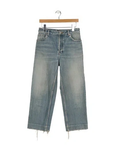 Pre-owned Balenciaga 2022 Straight Leg Jeans In Blue