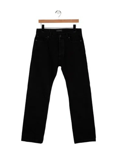 Pre-owned Balenciaga 2022 Straight Leg Jeans W/ Tags In Black
