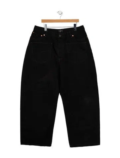 Pre-owned Balenciaga 2022 Straight-leg Jeans In Black