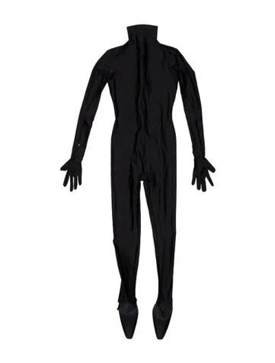 Pre-owned Balenciaga 2022 Turtleneck Romper In Black