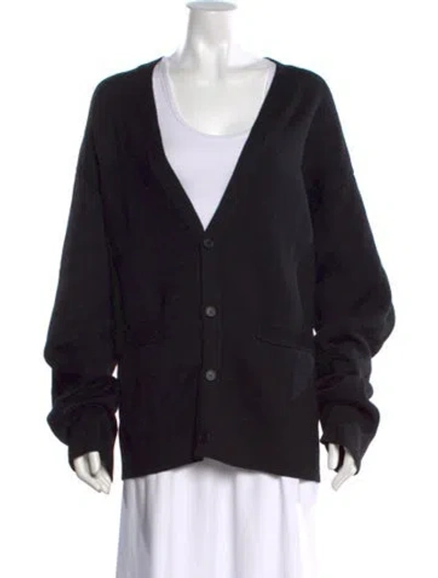 Pre-owned Balenciaga 2022 V-neck Sweater In Black