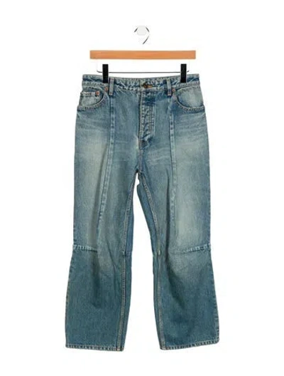 Pre-owned Balenciaga 2022 Wide Leg Jeans In Blue