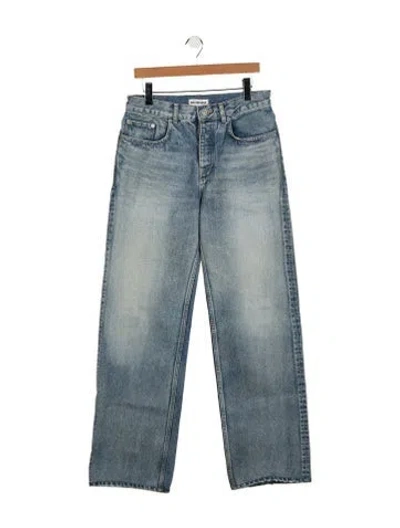 Pre-owned Balenciaga 2022 Wide Leg Jeans In Blue