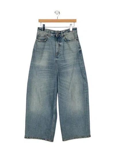Pre-owned Balenciaga 2022 Wide Leg Jeans In Blue